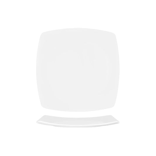 49004 Superware White Square Plate Coupe 270x270mm Tomkin Australia Hospitality Supplies