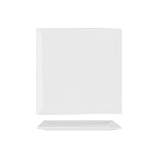 49084 Superware White Square Flat Plate 300x300mm Tomkin Australia Hospitality Supplies