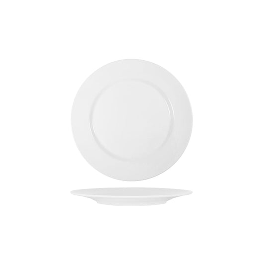 49098 Superware White Round Plate Wide Rim 165mm Tomkin Australia Hospitality Supplies