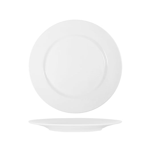 49104 Superware White Round Plate Wide Rim 260mm Tomkin Australia Hospitality Supplies