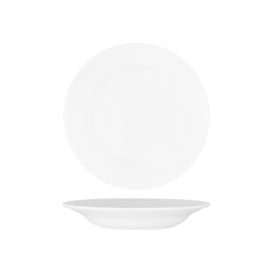 49129 Superware White Pasta Plate Wide Rim 230mm Tomkin Australia Hospitality Supplies