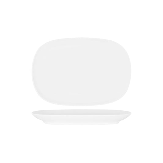 49255 Superware White Oval Coupe Deep Platter 280x190mm Tomkin Australia Hospitality Supplies