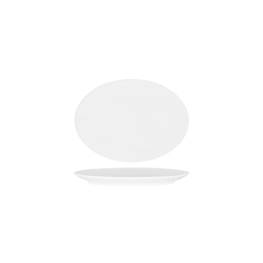 49650 Superware White Oval Platter Coupe 200x140mm Tomkin Australia Hospitality Supplies