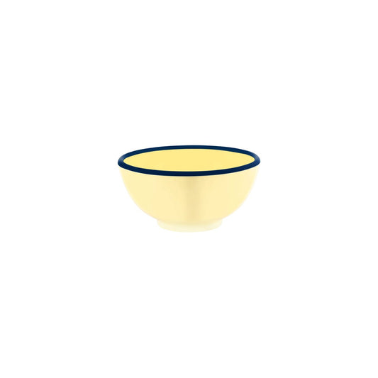 49926 JAB JAB Vintage Yellow / Blue Rim Round Bowl 150x70mm / 710ml Tomkin Australia Hospitality Supplies