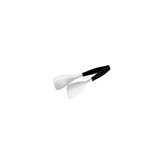 70272 Chef Inox Tong All Purpose One Piece One Side Perforate Viynl Handle 235mm Tomkin Australia Hospitality Supplies