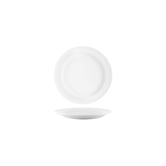 904206 Tablekraft Vitroceram Round Plate Rolled Edge 167mm Tomkin Australia Hospitality Supplies