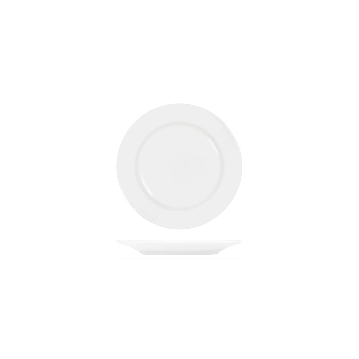 91000 Tablekraft Core White Round Wide Rim Plate 150mm Tomkin Australia Hospitality Supplies