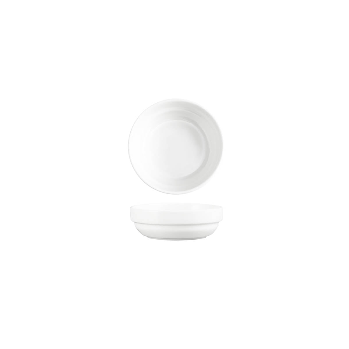 93050 Tablekraft Core White Banquet Oatmeal Bowl Stack 110x40mm Tomkin Australia Hospitality Supplies