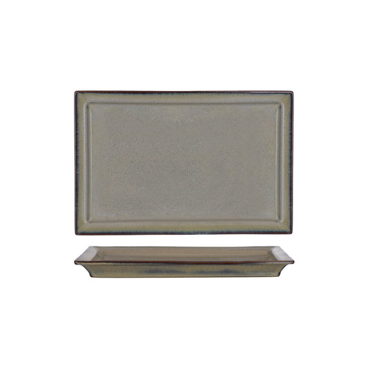 99845 Tablekraft Artistica Canvas Rect Plate W/Rim 310x205mm Tomkin Australia Hospitality Supplies