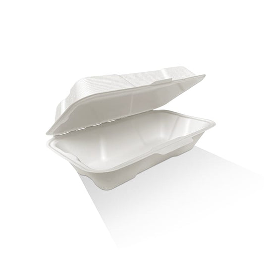 Clamshell Sugarcane 8.5" x 5" x 3" 400pc/ctn