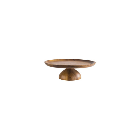 APS33292 APS APS Acacia Cake Stand Round 240x80mm Tomkin Australia Hospitality Supplies