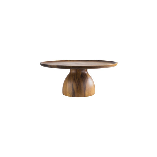 APS33297 APS APS Acacia Cake Stand Round 385x160mm Tomkin Australia Hospitality Supplies