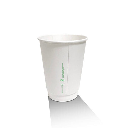 12oz Aqueous Coated White DW Cup 500pc/ctn