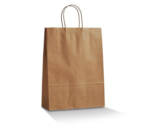 Brown Kraft Bag/Twisted paper handle - Medium 250pc/ctn