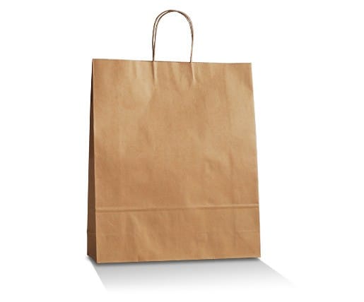 Brown Kraft Bag /Twisted paper handle- Medium Plus 250pc/ctn