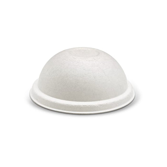Bagasse Lid-90mm Dome Cup Lid /White 1000pc/ctn