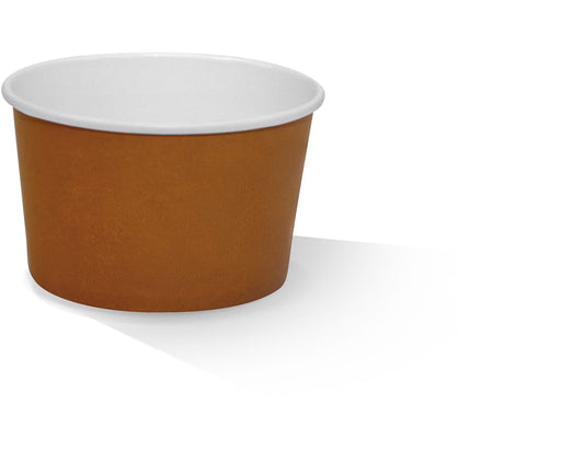 PLA Coated Paper Bowl 12OZ Brown 500pc/ctn