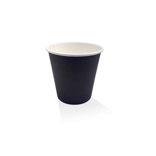 *8oz PE Coated black SW cup/One -Lid - Fits - All 1000pc/ctn
