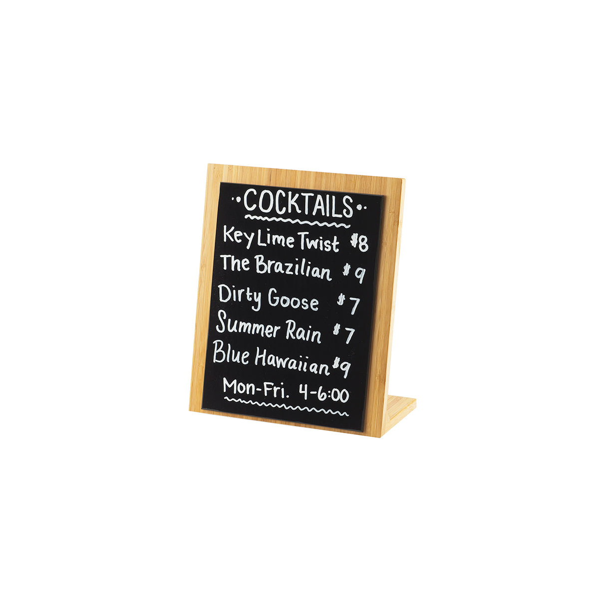 CM1103-811-60 Cal-Mil Bamboo Write On Easle 216x279mm Tomkin Australia Hospitality Supplies