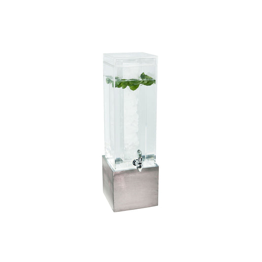 CM1527-3-110 Cal-Mil Acrylic Beverage Dispenser with Ice Chamber 216x216x679mm 13638ml Tomkin Australia Hospitality Supplies