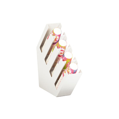White Classic Cup & Lid Organizers 114x495x489mm