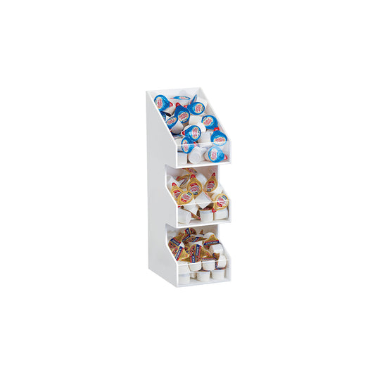 CM2053-15 Cal-Mil White Classic 3 Tier Condiment Display 133x172x406mm Tomkin Australia Hospitality Supplies