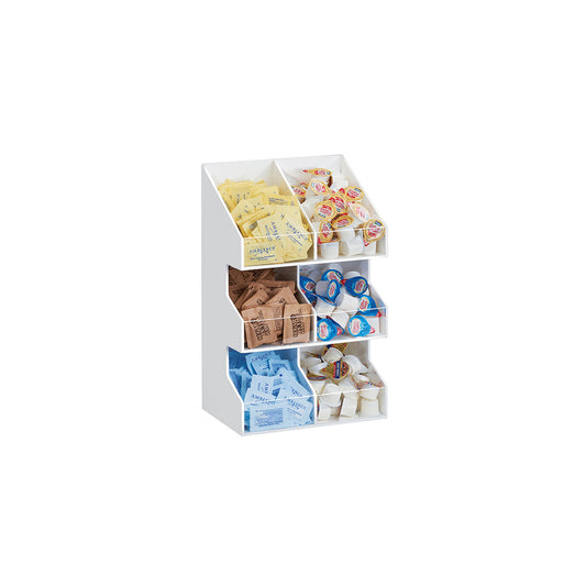 CM2054-15 Cal-Mil White Classic 3 Tier Condiment Display 260x172x406mm Tomkin Australia Hospitality Supplies