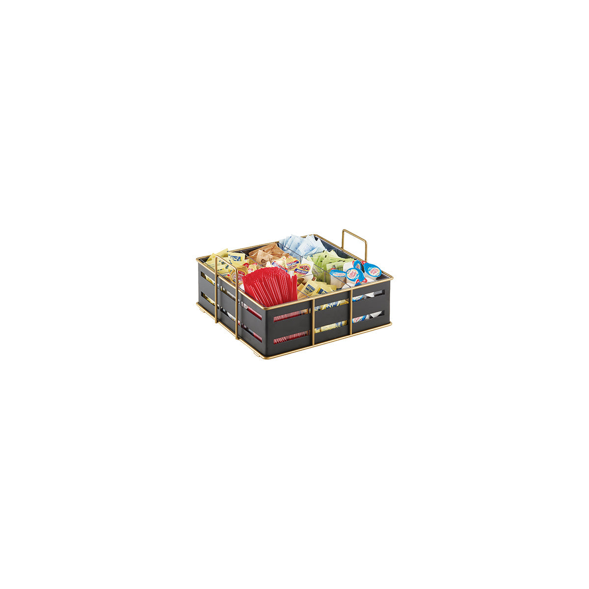 Empire Black Multi-Section Condiment Organizer 298x292x152mm