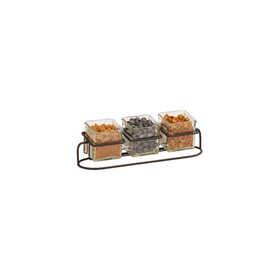 Madison Jar Caddy with 3 Jars 419x127x95mm