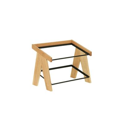 CM23138-2-21 Cal-Mil Sydney Oak A-Frame Merchandisers With 2 Tier 591x356x445mm Tomkin Australia Hospitality Supplies