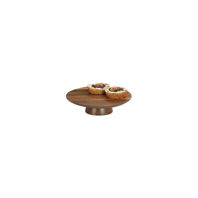 CM23151-123-78 Cal-Mil Sydney Walnut Cake Pedestals 305x76mm Tomkin Australia Hospitality Supplies