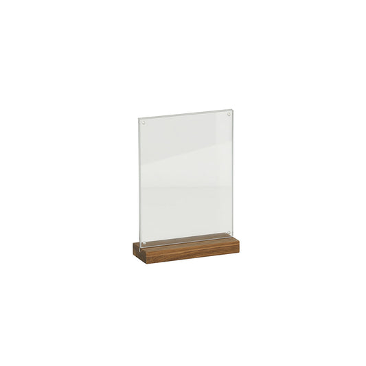 CM23185-811-78 Cal-Mil Sydney Walnut Card Holders 216x279mm Tomkin Australia Hospitality Supplies