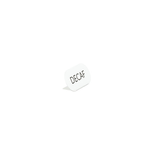 CM23401-2-15 Cal-Mil Juno Beverage Decaf Signs 114x38x51mm Tomkin Australia Hospitality Supplies