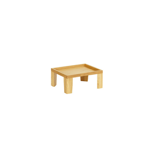 CM23601-6-21 Cal-Mil Sydney Oak Taper Leg Risers 254x305x152mm Tomkin Australia Hospitality Supplies