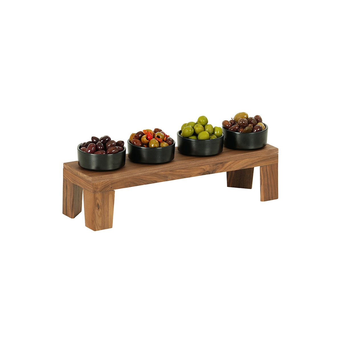 Sydney Walnut Taper Leg Risers 508x152x152mm