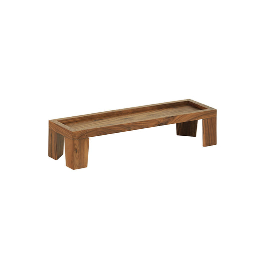 CM23602-6-78 Cal-Mil Sydney Walnut Taper Leg Risers 508x152x152mm Tomkin Australia Hospitality Supplies