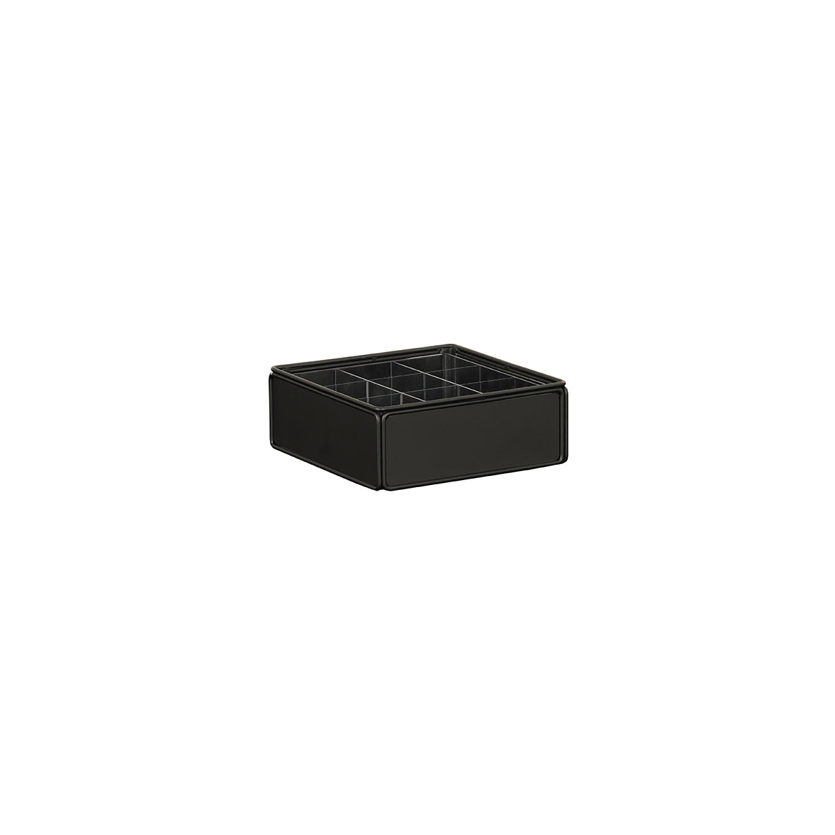 CM23703-13 Cal-Mil Onyx 9 Section Condiment Organizer 299x299x114mm Tomkin Australia Hospitality Supplies