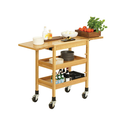 Sydney Oak Serving Cart 686x419x787mm