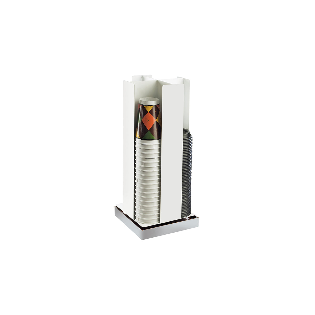 Luxe Revolving Cup and Lid Organizer 210x210x483mm