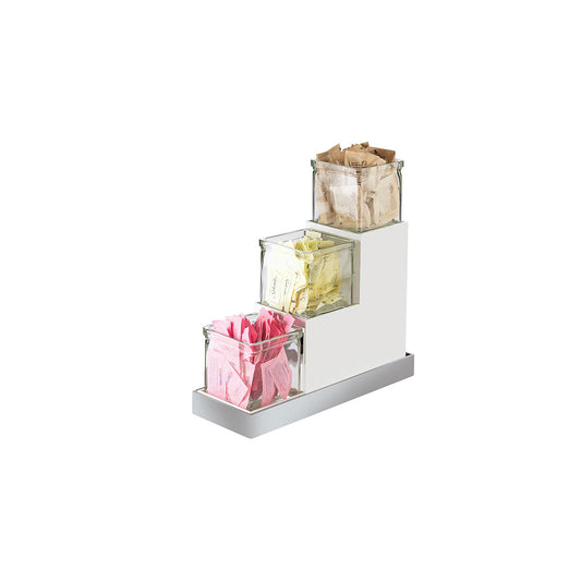 Luxe 3 Stair Step with Glass Jar 114x311x229mm