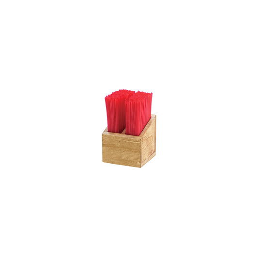 CM3308-99 Cal-Mil Madera Straw / Stir Stick Holder 133x133x133mm Tomkin Australia Hospitality Supplies