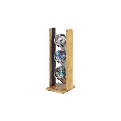 CM3411-99 Cal-Mil Madera Vertical Cylinder Displays 184x197x521mm Tomkin Australia Hospitality Supplies