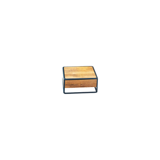 CM3562-3-99 Cal-Mil Madera Industrial Riser 203x203x89mm Tomkin Australia Hospitality Supplies
