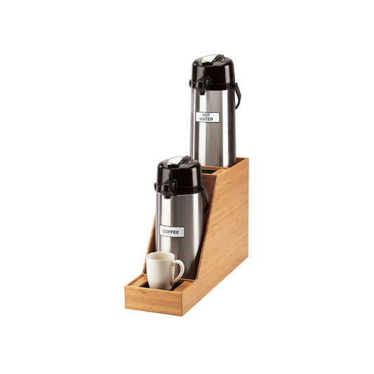 CM360-2-60 Cal-Mil Bamboo Dual Airpot Display 191x597x387mm Tomkin Australia Hospitality Supplies