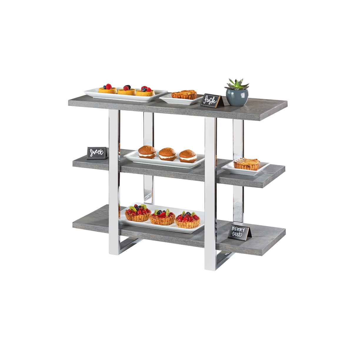 CM3708-83 Cal-Mil 3 Tier Frame Riser 813x343x648mm Tomkin Australia Hospitality Supplies