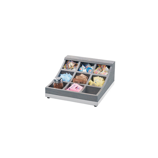 CM3801-83 Cal-Mil 9 Section Condiment Display 330x343x159mm Tomkin Australia Hospitality Supplies