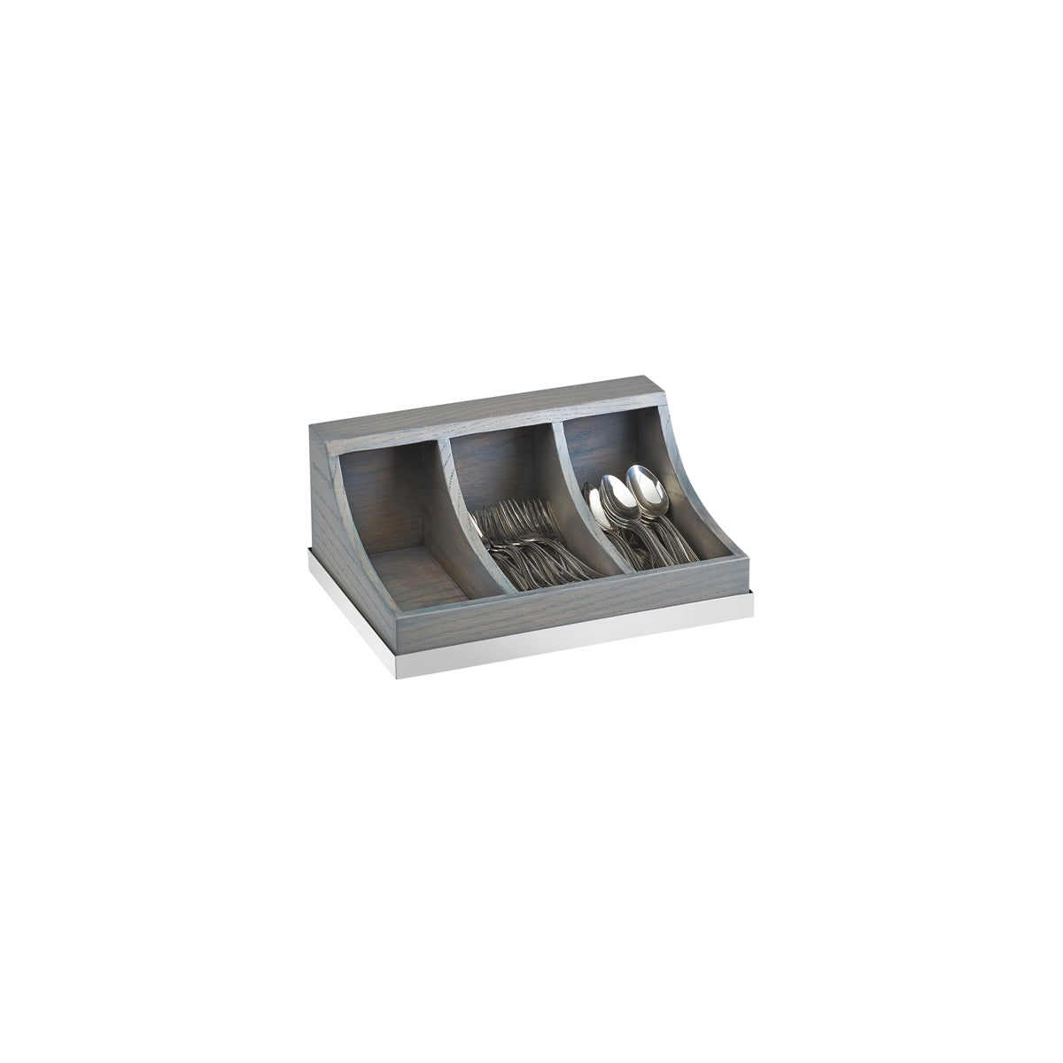 CM3802-83 Cal-Mil 3 Section Cutlery Tray 349x254x152mm Tomkin Australia Hospitality Supplies