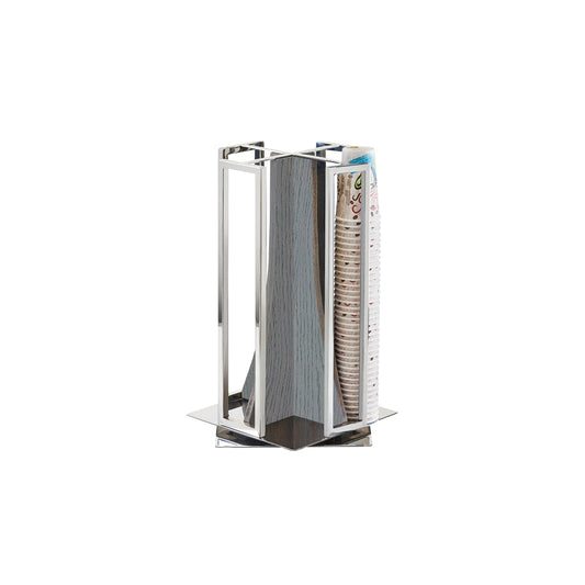 CM3803-83 Cal-Mil Revolving Cup/Lid Organsier 254x254x464mm Tomkin Australia Hospitality Supplies