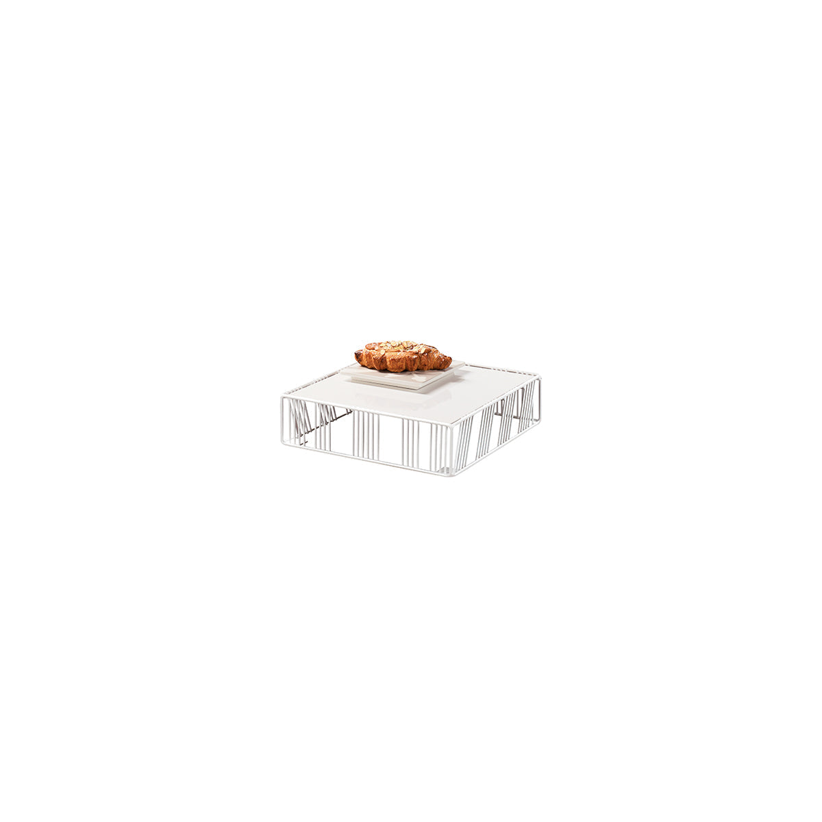 CM432-3-15 Cal-Mil Portland White Square Risers 305x305x76mm Tomkin Australia Hospitality Supplies