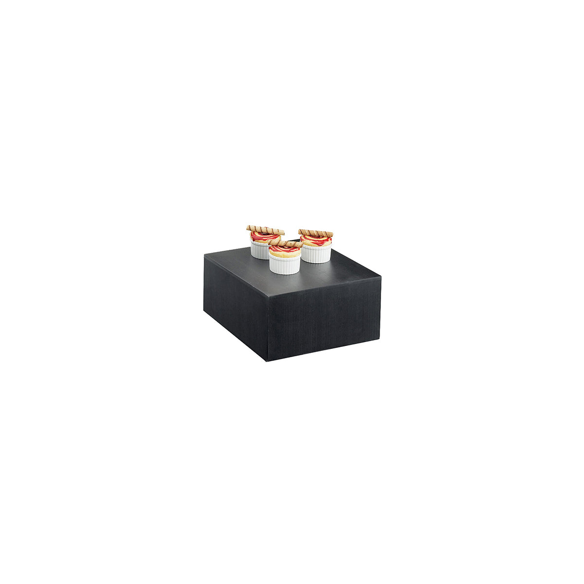CM432-6-96 Cal-Mil Midnight Square Cube Riser 305x305x152mm Tomkin Australia Hospitality Supplies